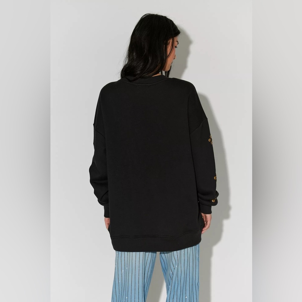 Free People Ragabond Stud Flower Pullover Size XL - Picture 4 of 8
